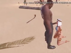 Egypt odalisque hentai having sex with a warrior man in hot hentai ryona open world game