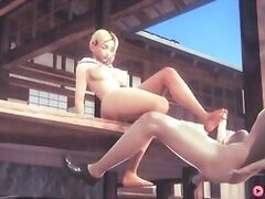 Spiderman Hentai - Gwen footjob and anal