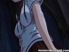 Cute hentai girl in hot hentai movie
