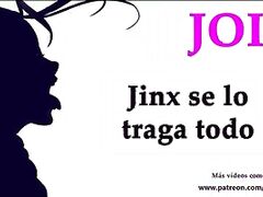 JOI con Jinx, quiere sacarte la leche a lo loco.